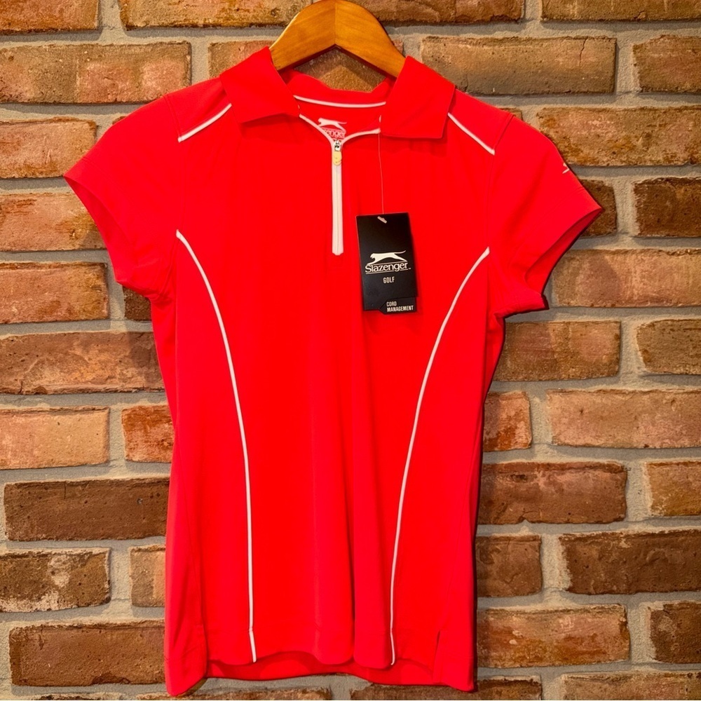 Slazenger Golf Short Sleeve Zip Polo – Size XS